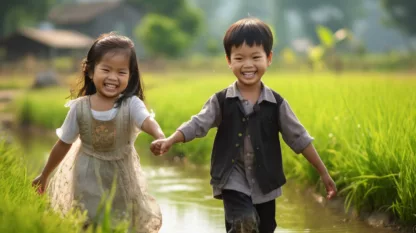 Children In Rural Thailand